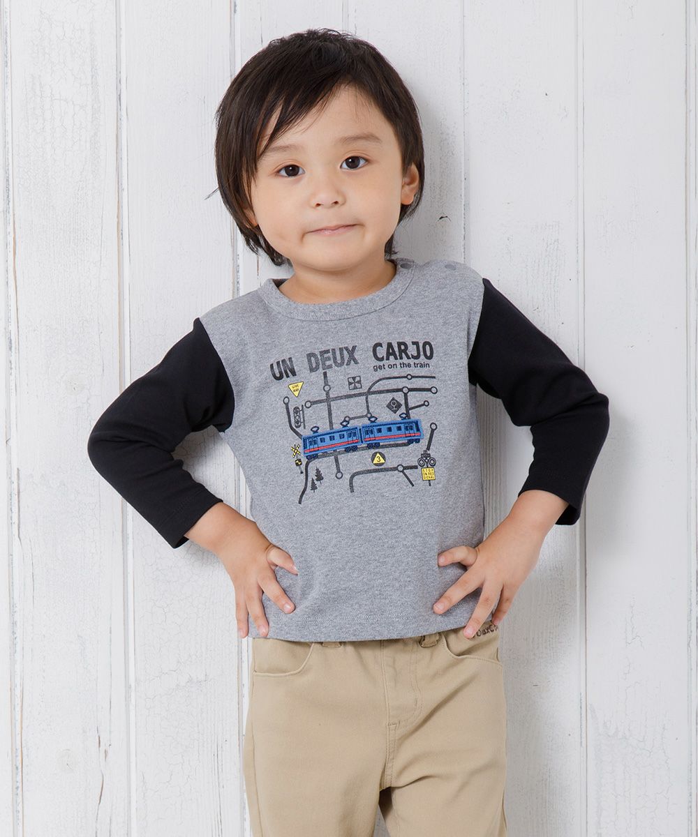 Baby Clothes Boy Boy Baby Size 100 % Cotton Train & Logo Print Vehicle Series Model Image 1