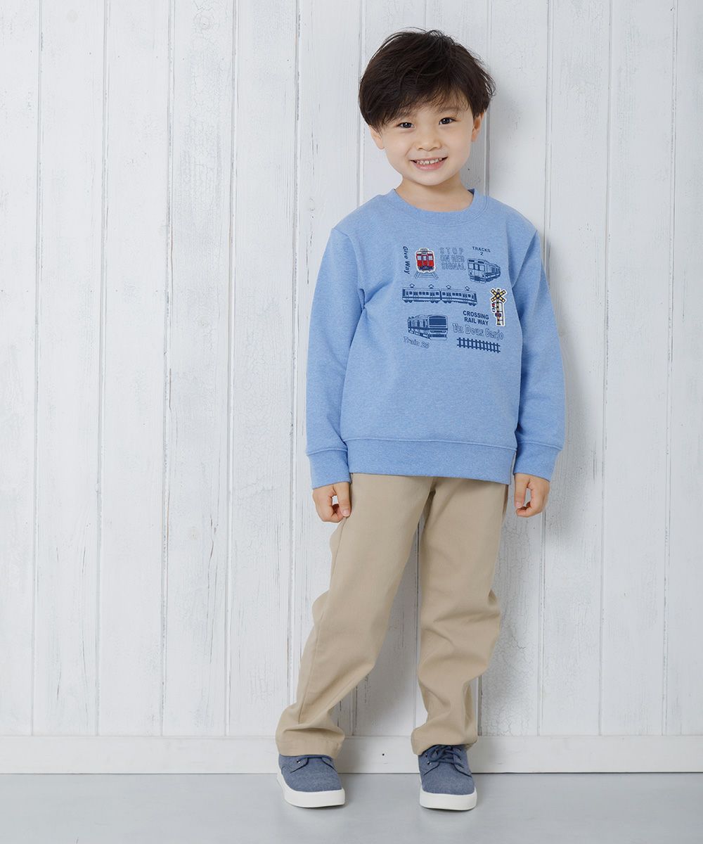 Children's clothing Boy Boys Train Series Series Series Fleet Trainer Blue (61) Model Image General Body