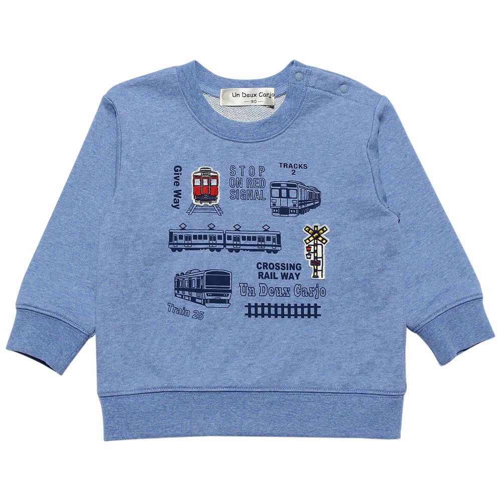 Baby Clothes Boys Baby Size Train Series Series Series Fleet Trainer Blue (61) Front