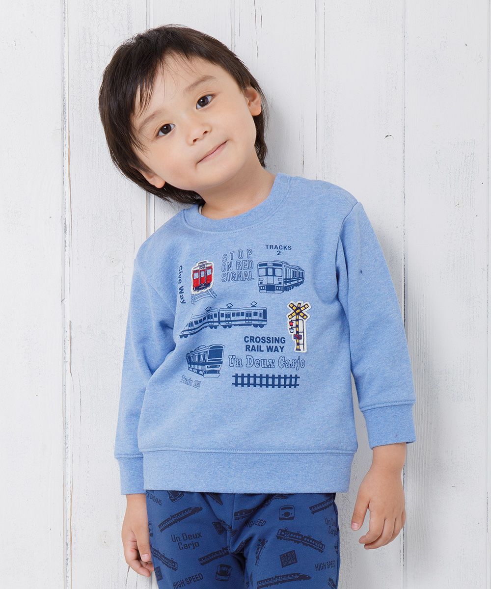 Baby Clothes Boy Baby Baby Size Train Series Series Series Fleet Trainer Blue (61) Model Image Up