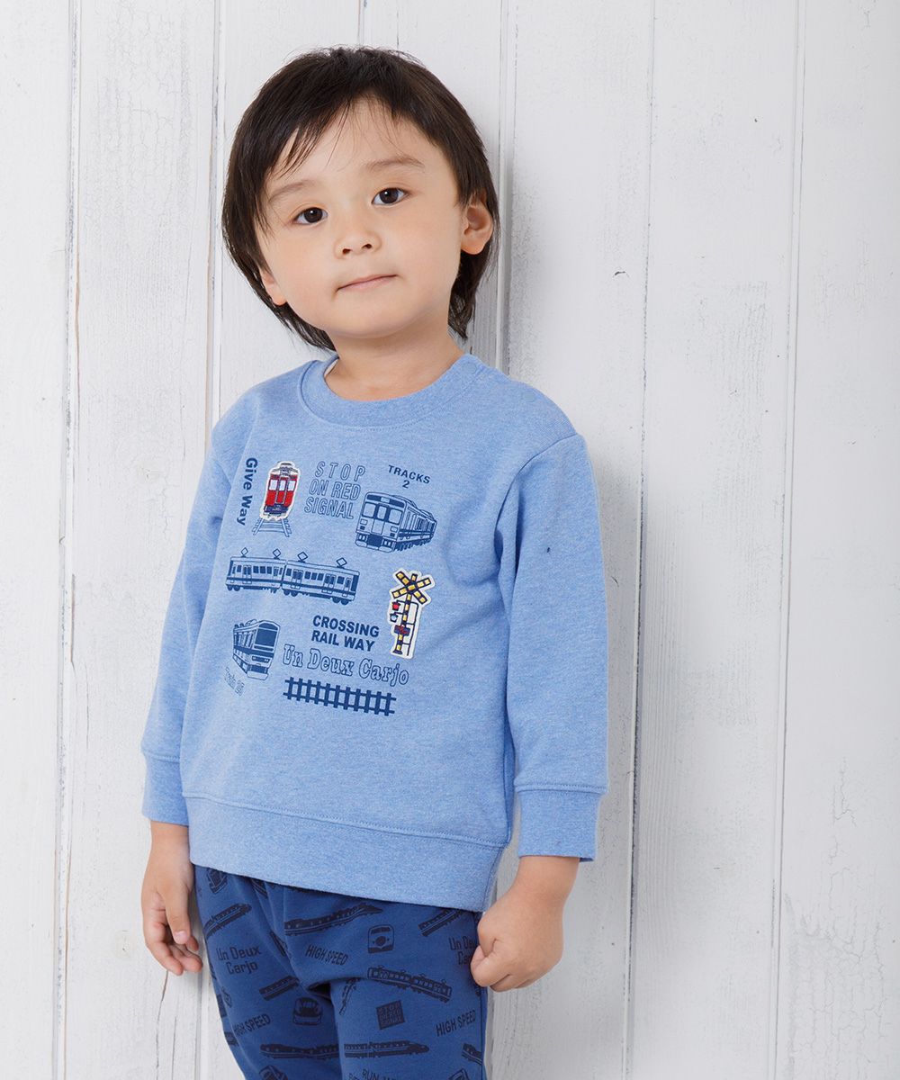 Baby Clothes Boy Baby Baby Size Train Series Series Series Fleet Trainer Blue (61) Model Image 1