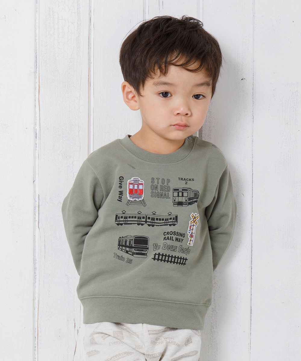 Baby Clothes Boy Baby Baby Size Train Series Series Series Fleet Trainer Khaki (82) Model Image 1