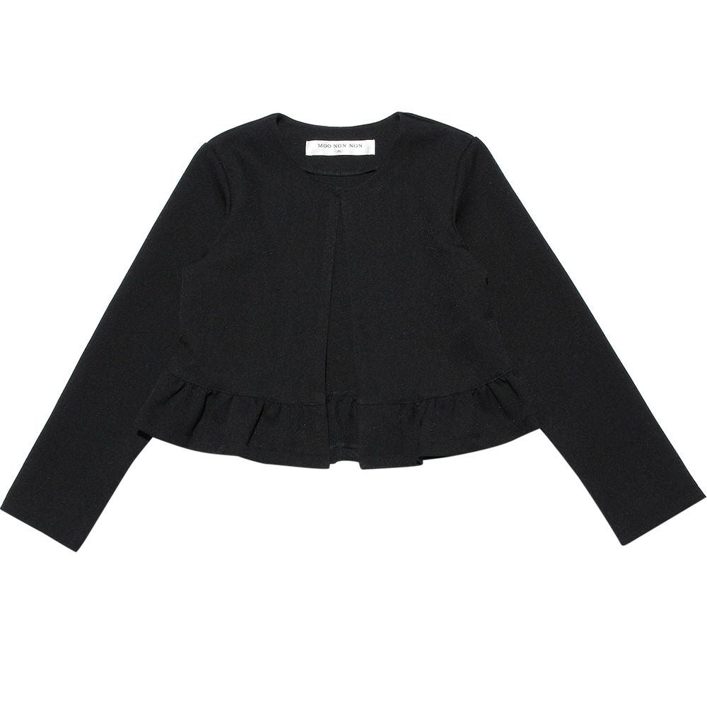 Children's clothing girls made in Japan hooked jacket black (00) front