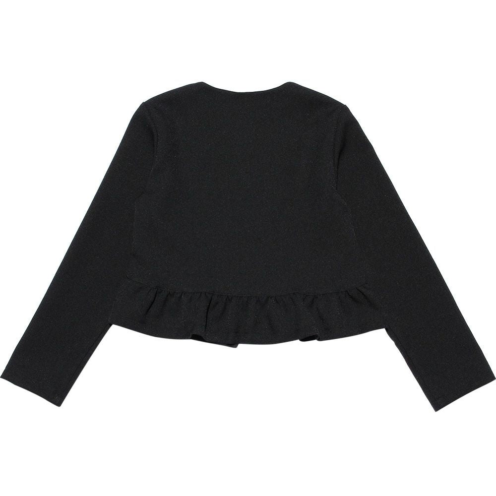 Children's clothing girls made in Japan hooked jacket black (00) back