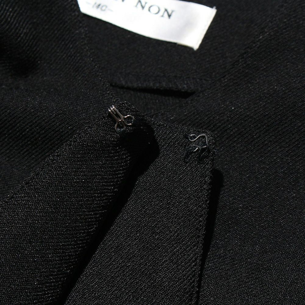 Children's clothing girls made in Japan hooked jacket black (00) Design point 1