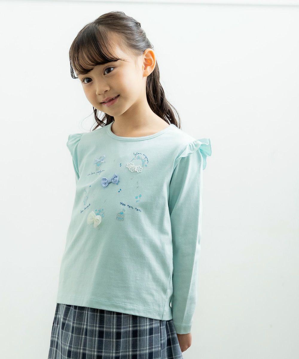 Children's clothing girl 100 % cotton motif motif T -shirt