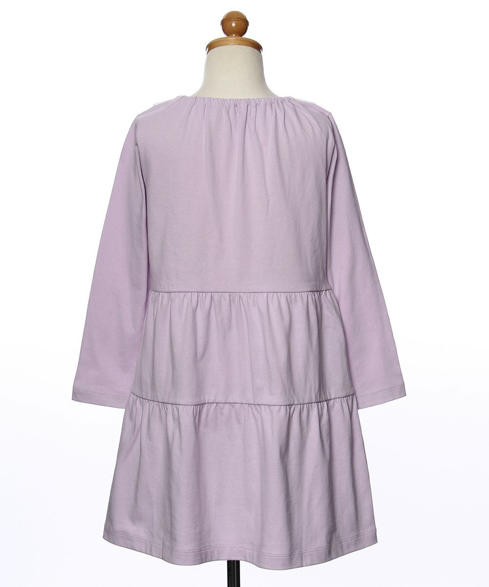 100 % cotton with collar dress Purple torso