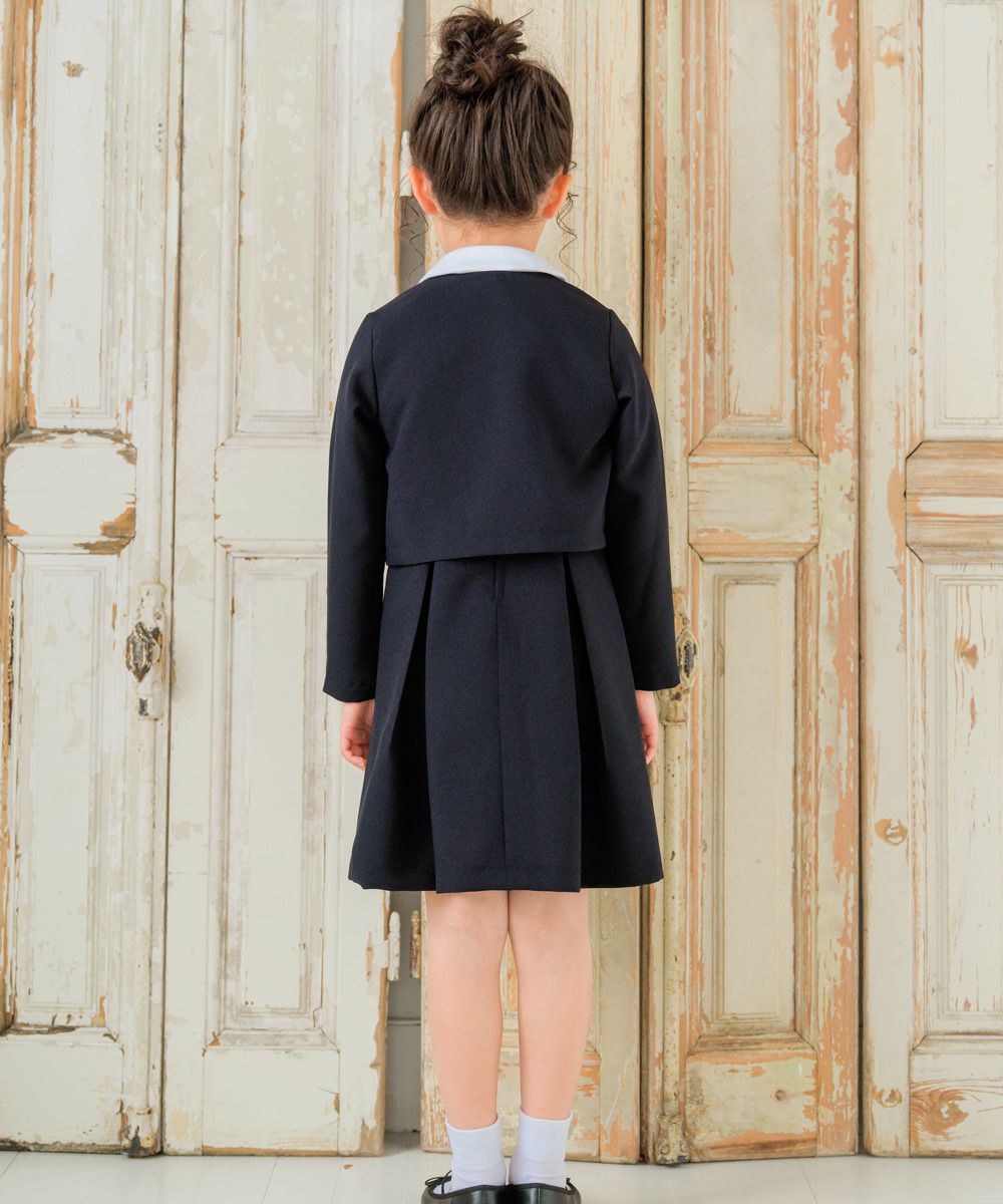 Japanese plain bolero Navy model image 3