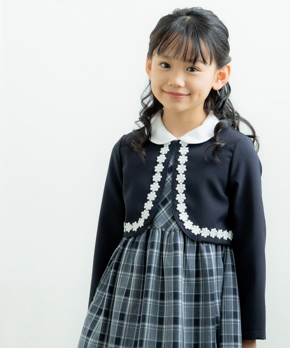 Children's clothing girls made in Japan with flower lace Bolero