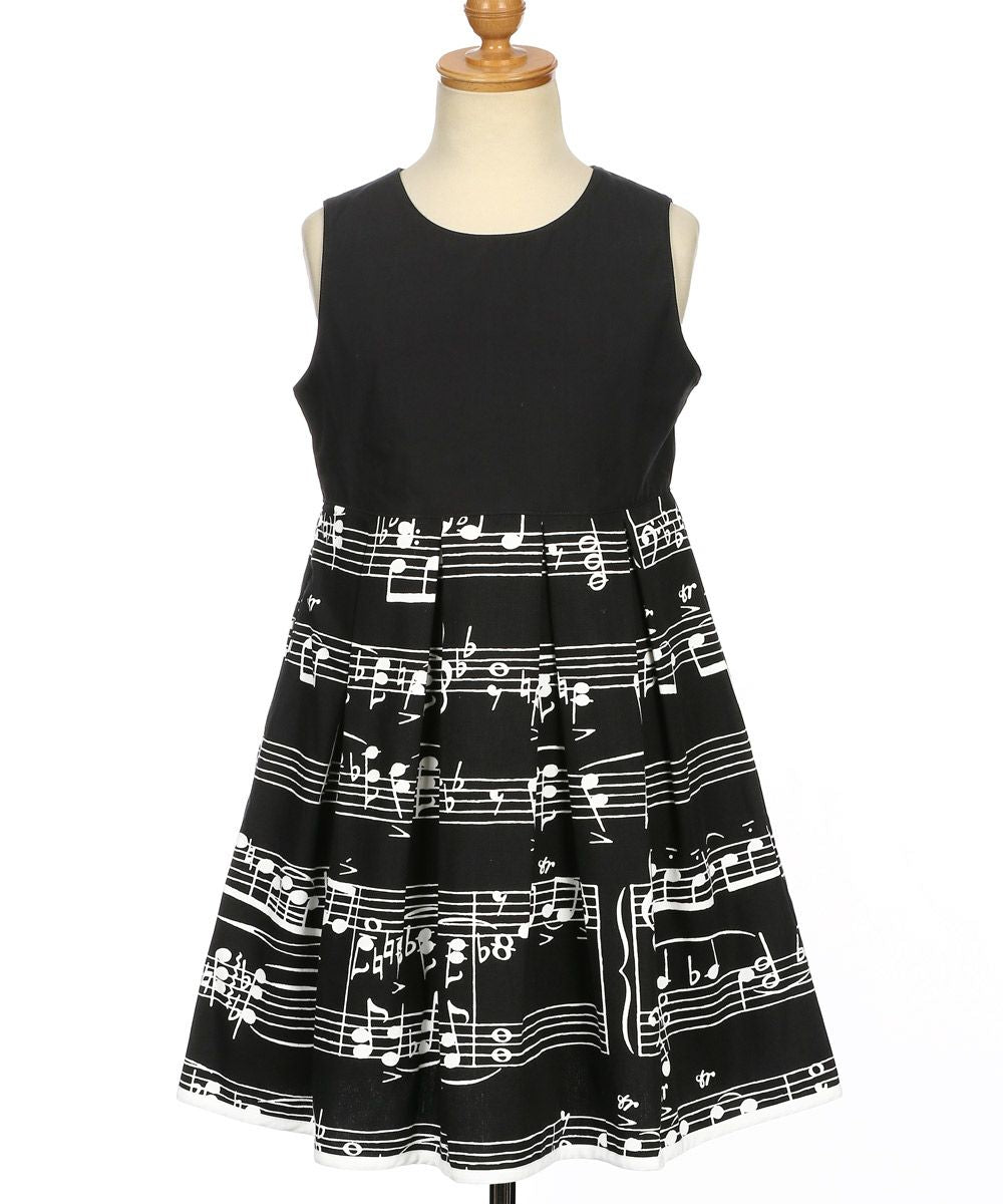 Japanese note dress dress Black torso