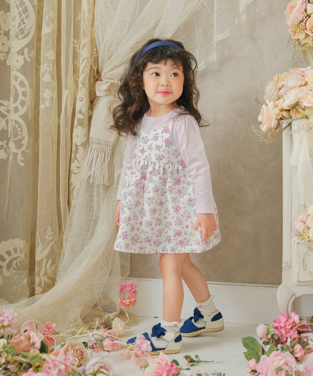 Baby Clothing Girl Baby Size Flower Purchase Docking Docking One Pink (02) Model Image General Body