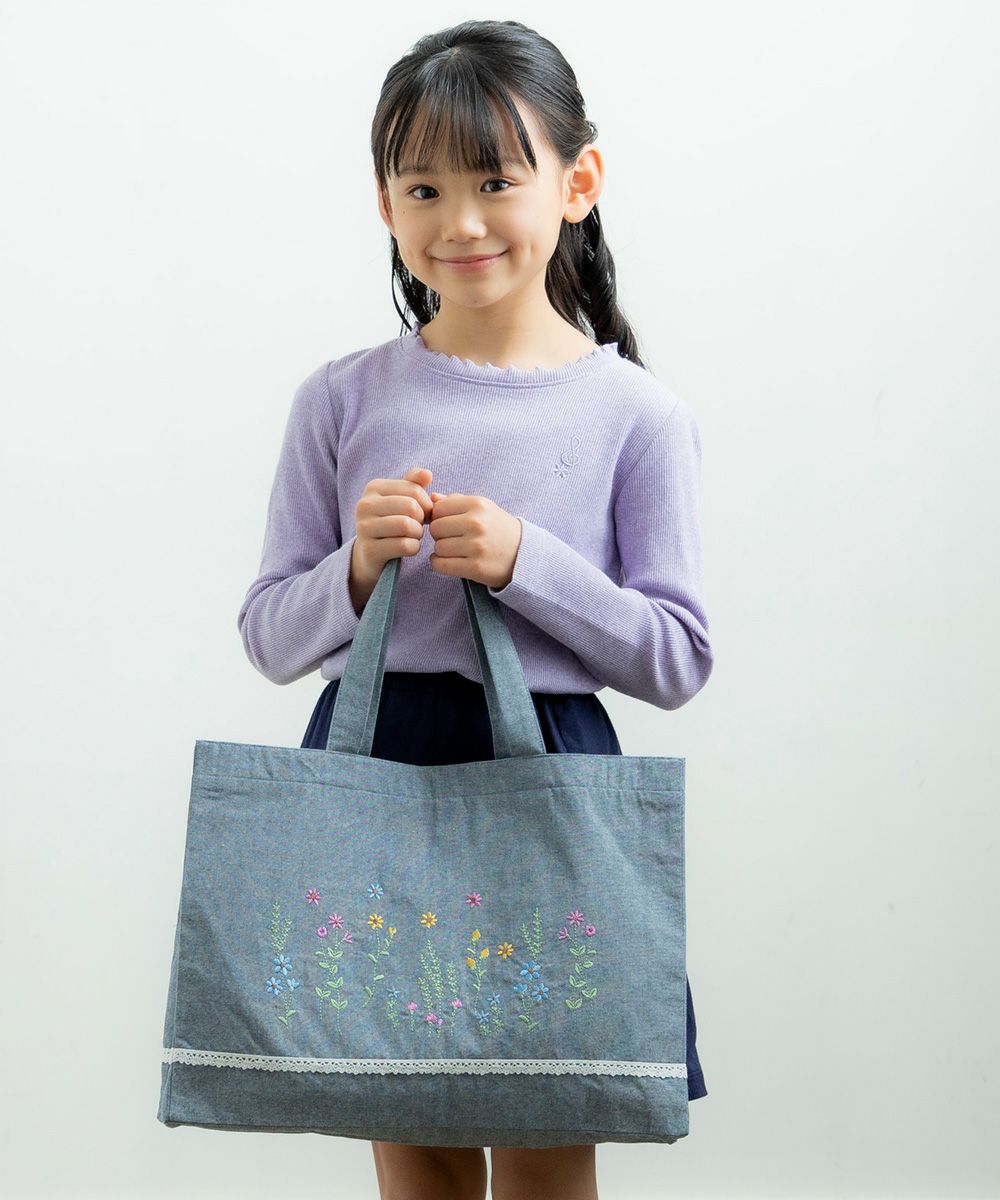 Flower embroidery training tote bag  MainImage