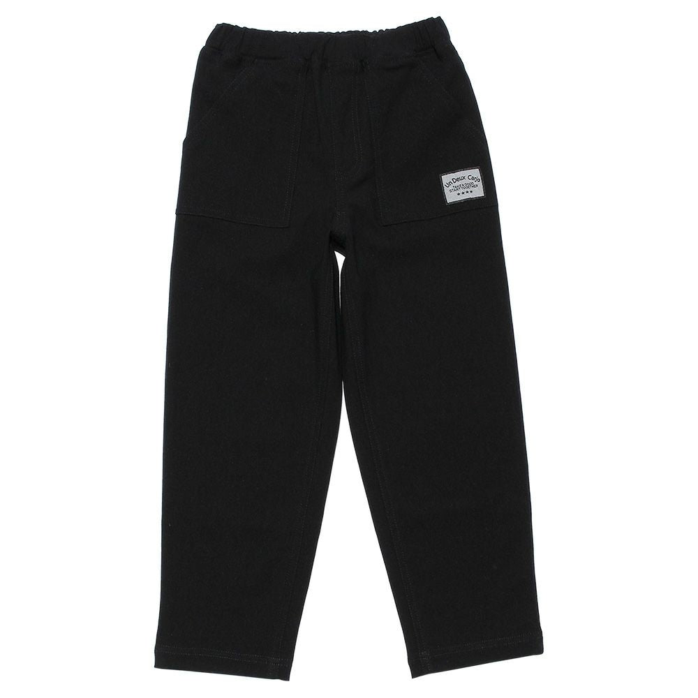 Stretch baker pants Black front