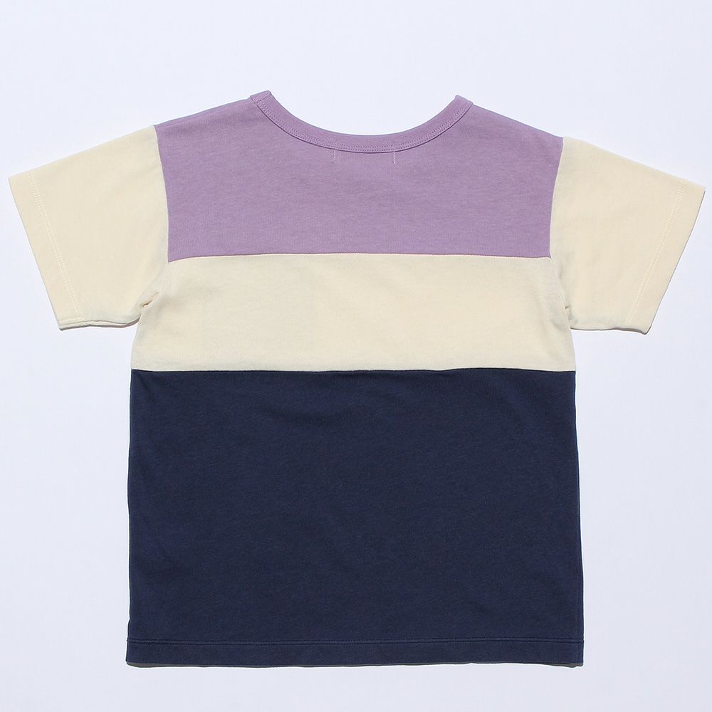 100 % cotton airplane print T -shirt Purple back