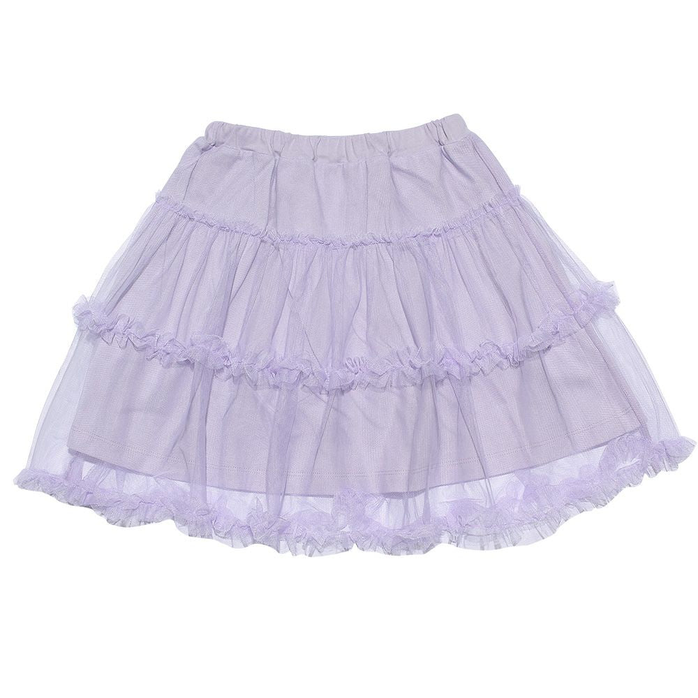 Tulle skirt Purple front