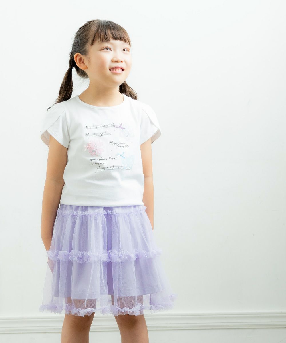 Tulle skirt Purple model image 1