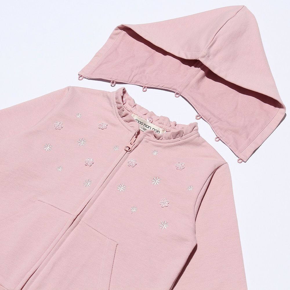 Children's clothing Girl Food Removable Zip Up Parker Pink (02) Design point 2