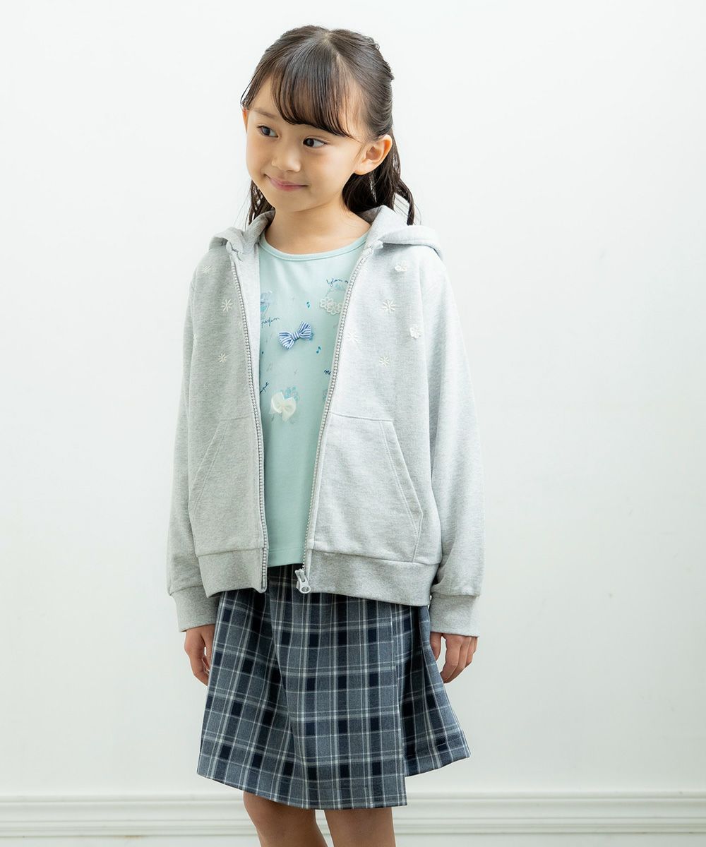 Children's clothing Girls Food Removable Zip Up Parker Model Image 1 Model Image 1