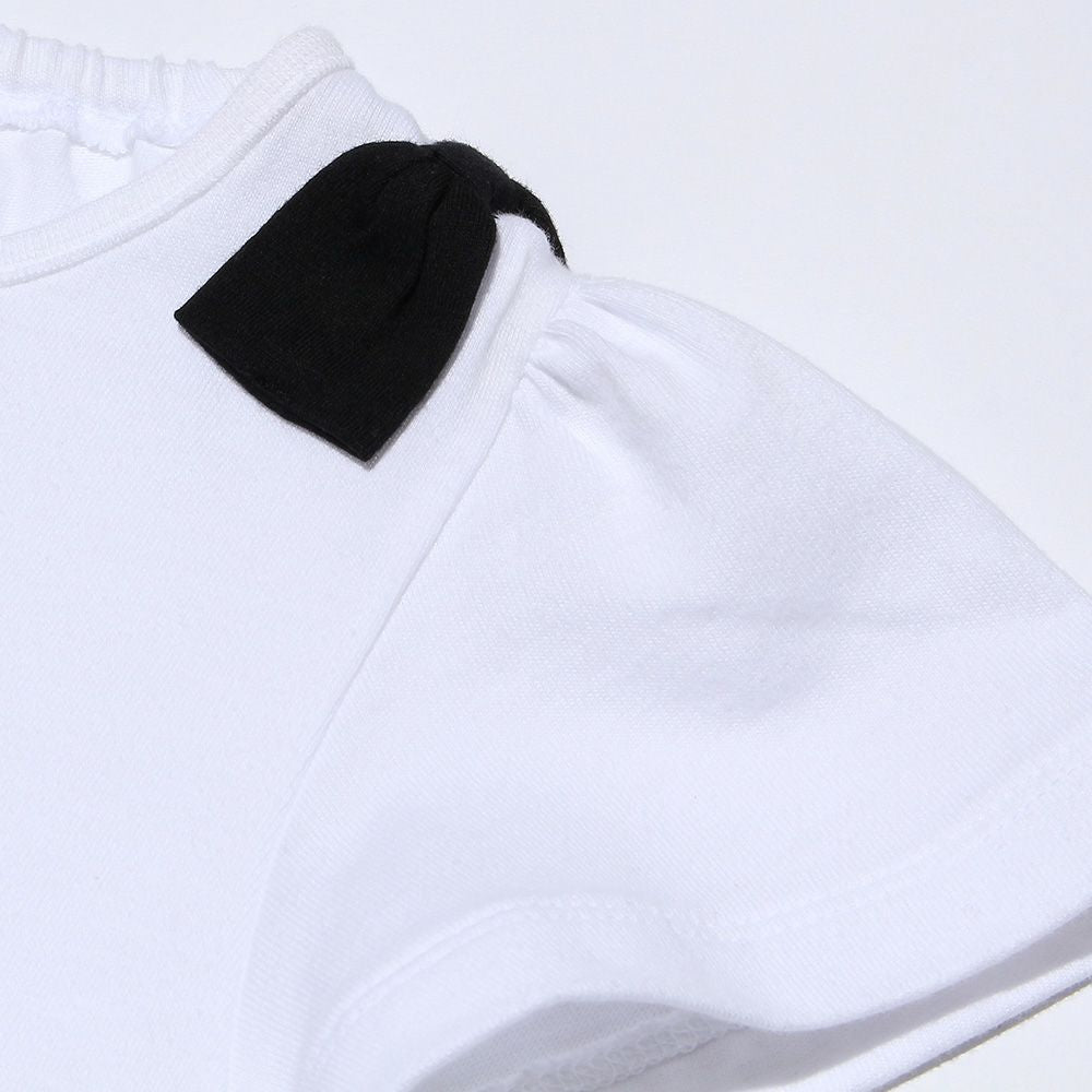 Baby size 100% cotton piano print dress Black Design point 1