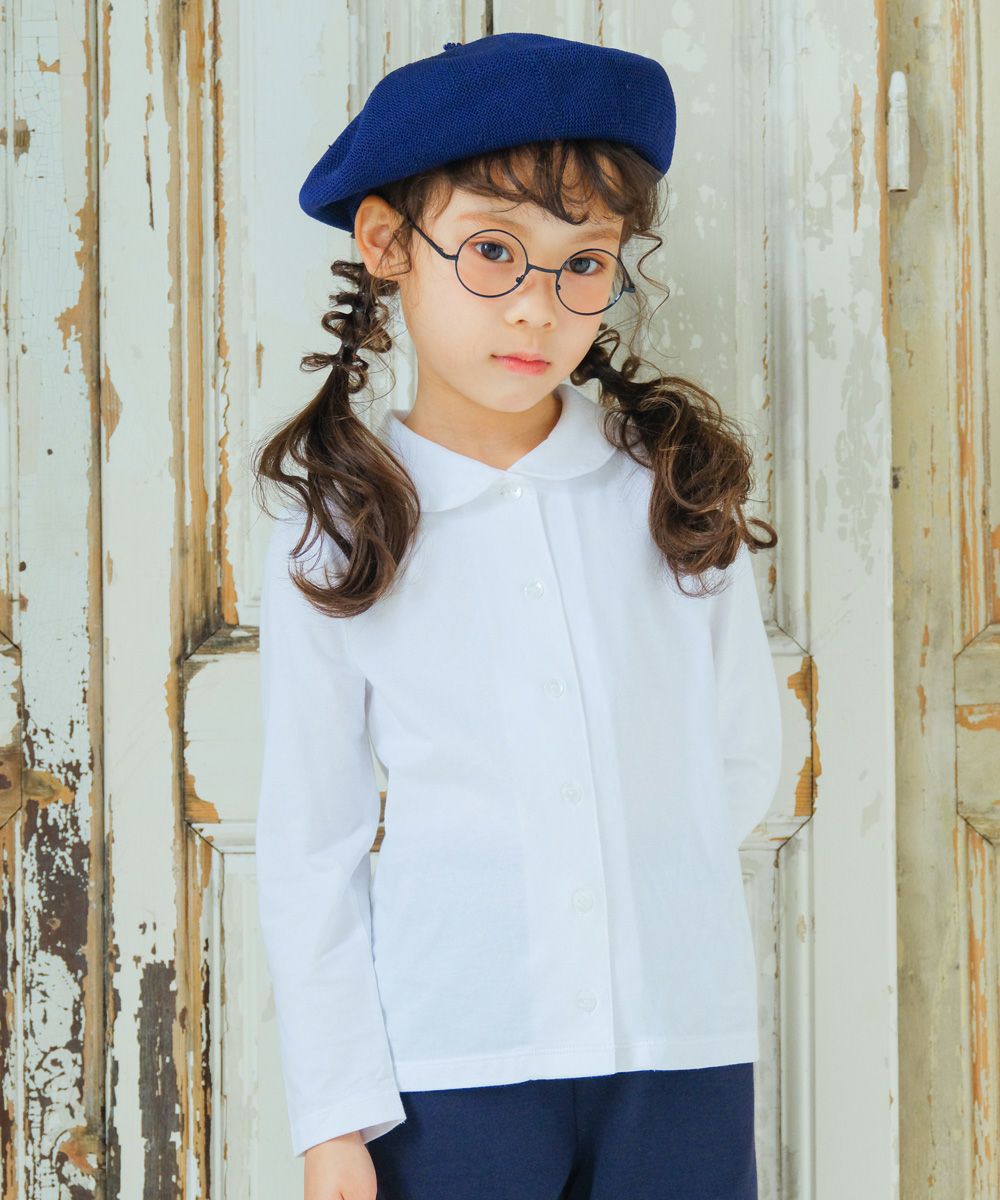 Children's clothing girl 100 % Simple plain blouse
