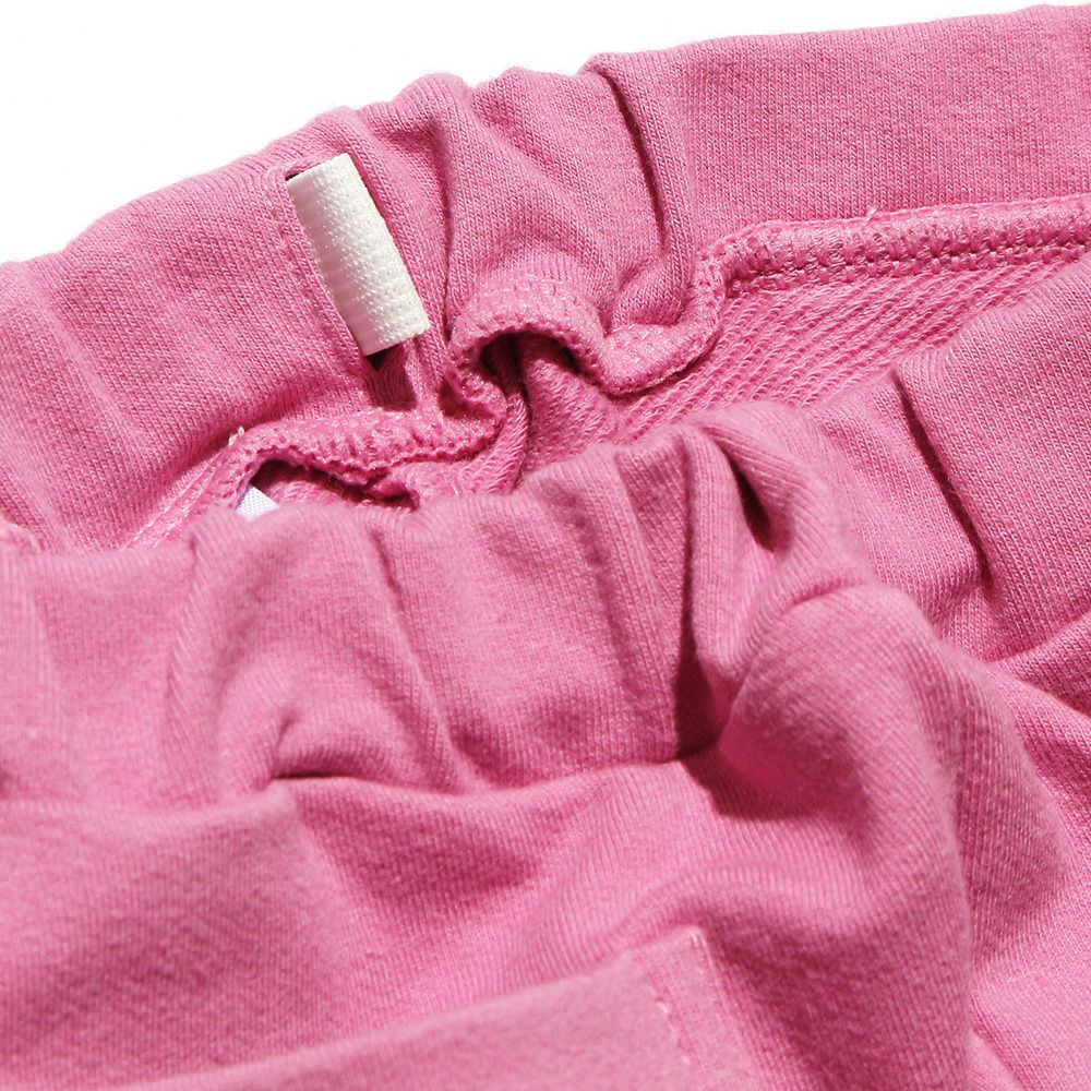 Mini with ribbon three-quarter length pants Pink Design point 1