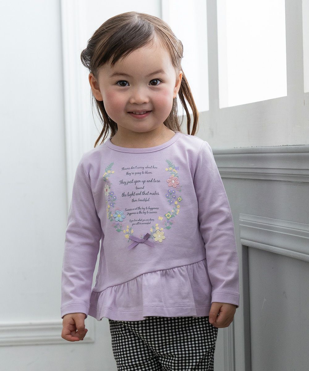 Baby Clothing Girl Baby Size 100 % Cotton Logo & Flower Print T -shirt