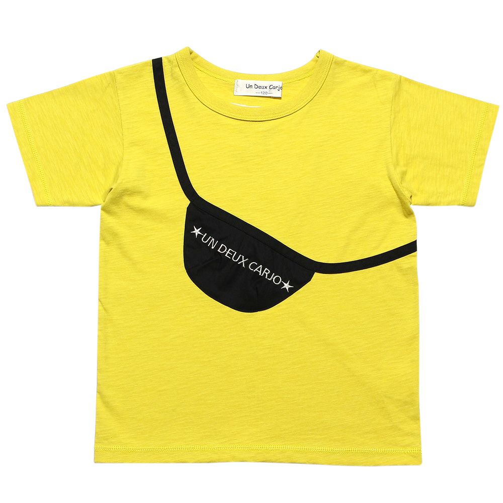 Sling bag-style T -shirt Yellow front
