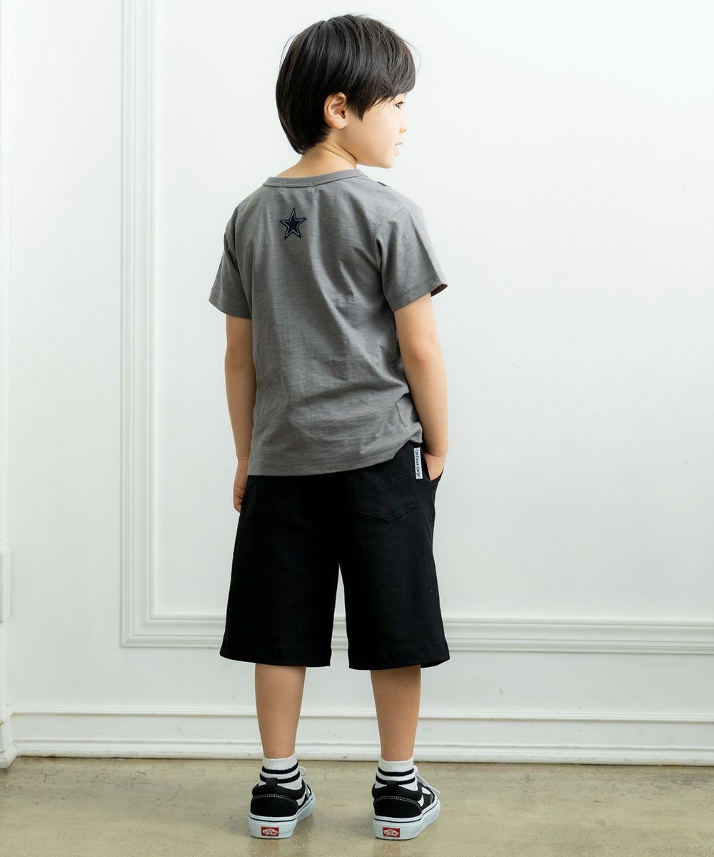 Sling bag-style T -shirt Charcoal Gray model image 2