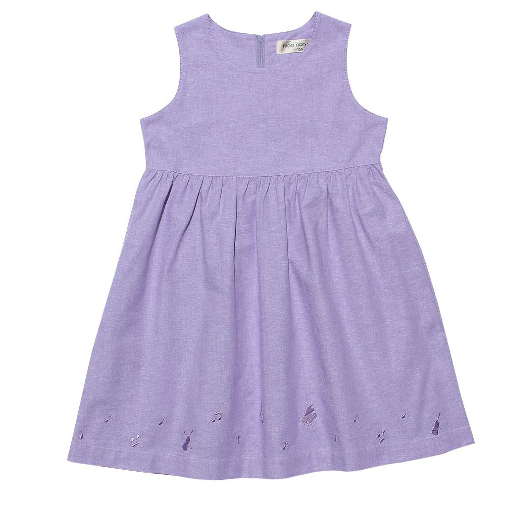 Dungaree dress Purple front