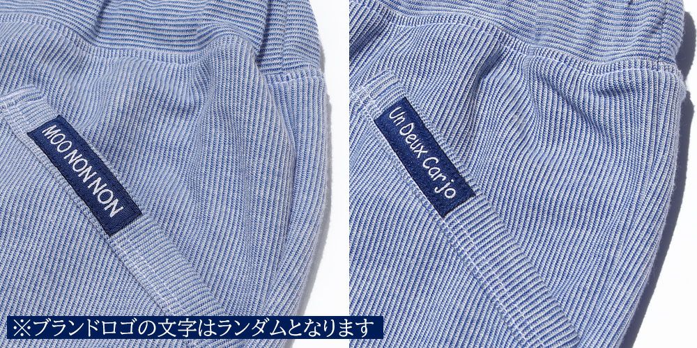 Striped pattern shorts Blue Design point 1