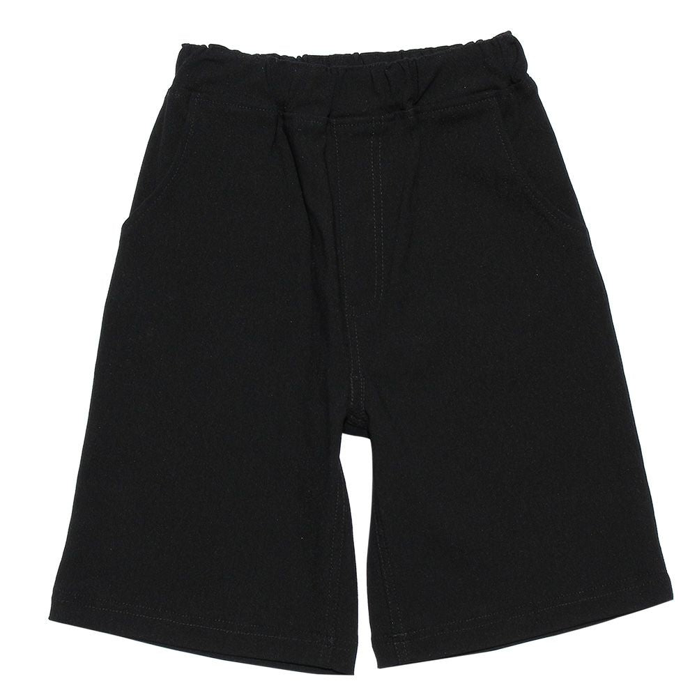 Stretch twill shorts Black front