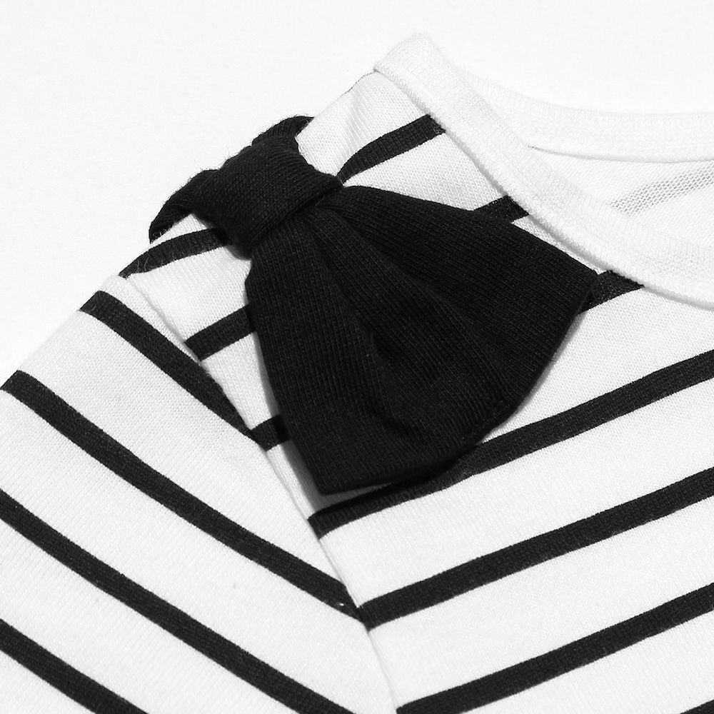 100 % cotton border pattern dress Black Design point 1