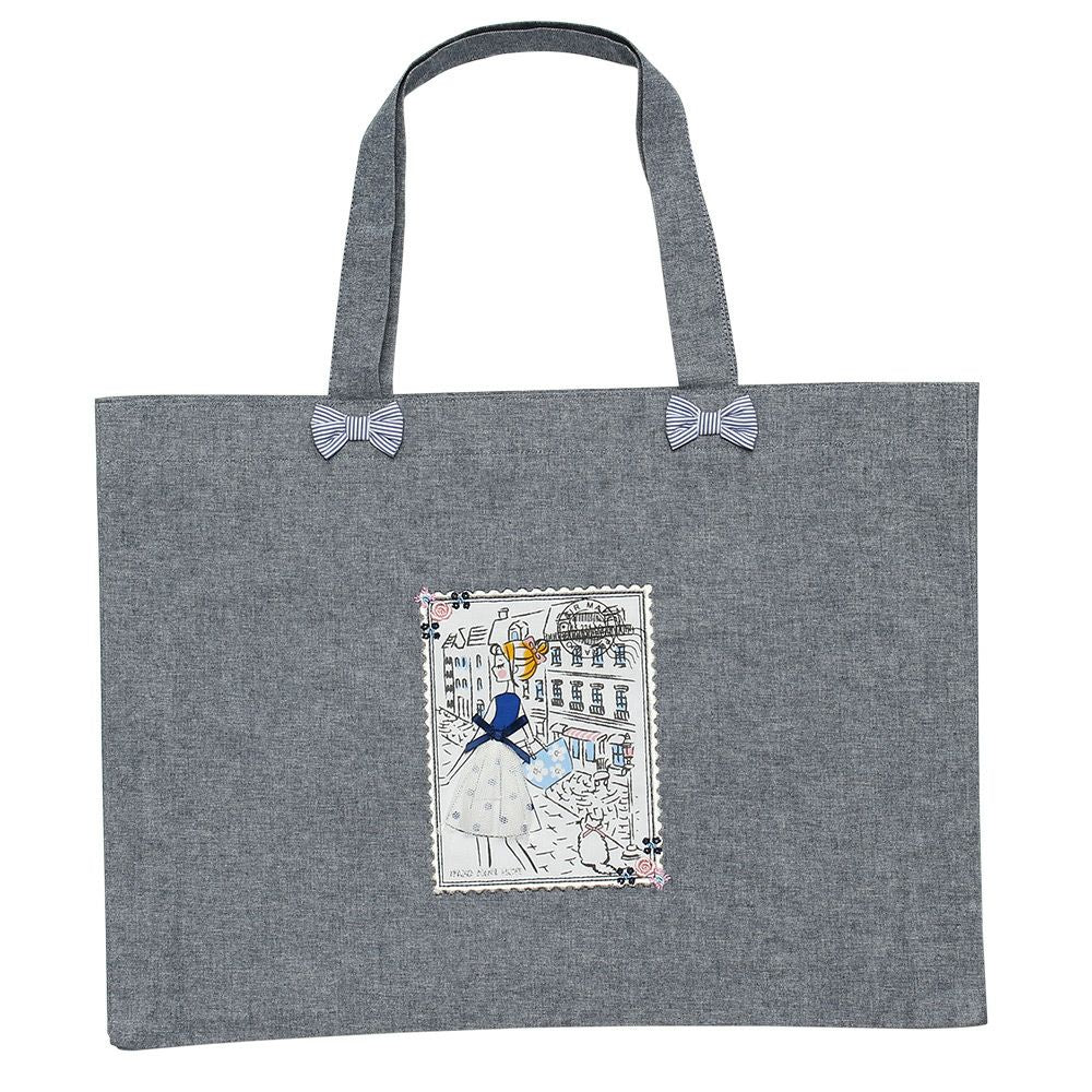 Dangaloat bag with girl motif Navy front