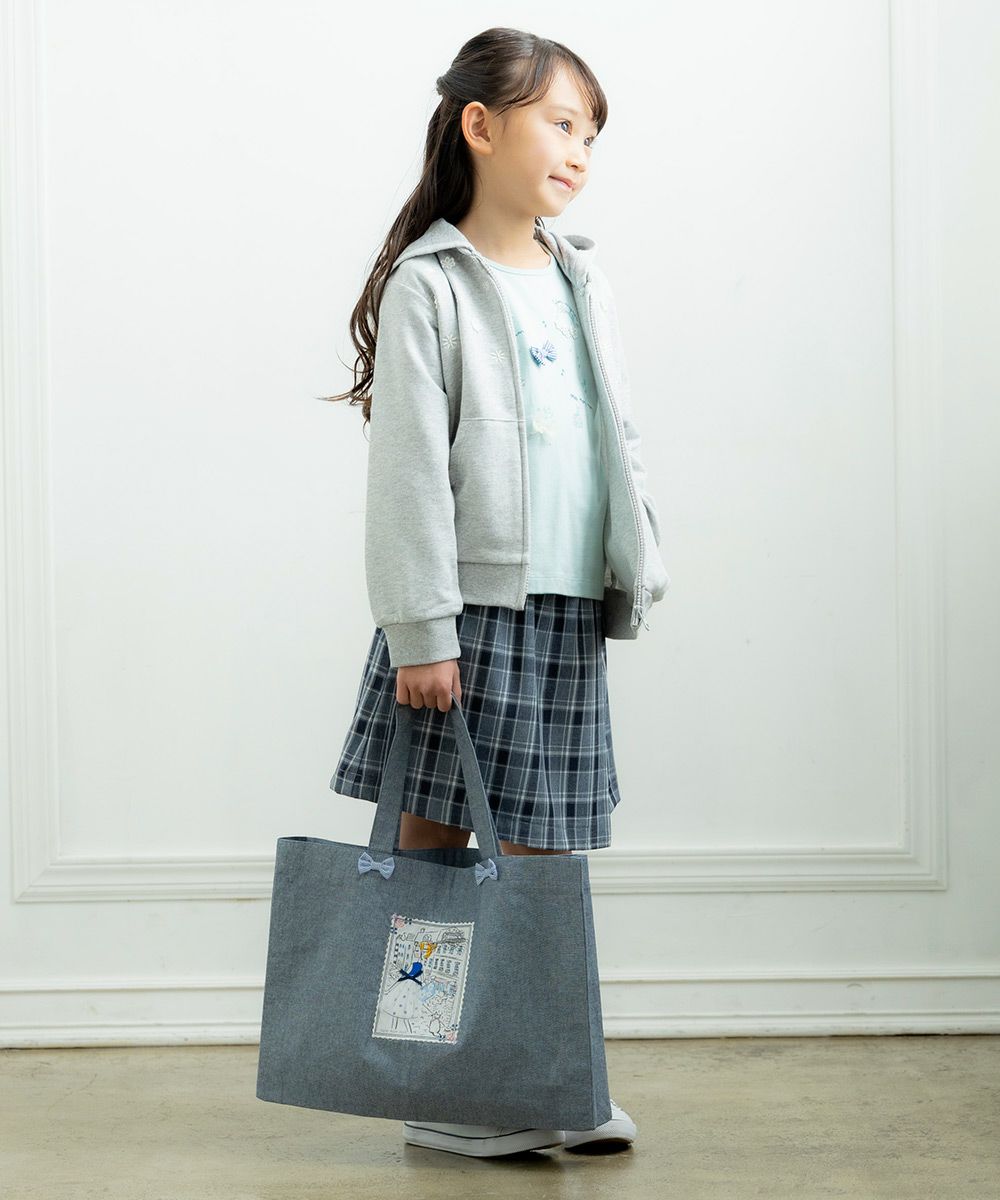 Dangaloat bag with girl motif Navy model image up