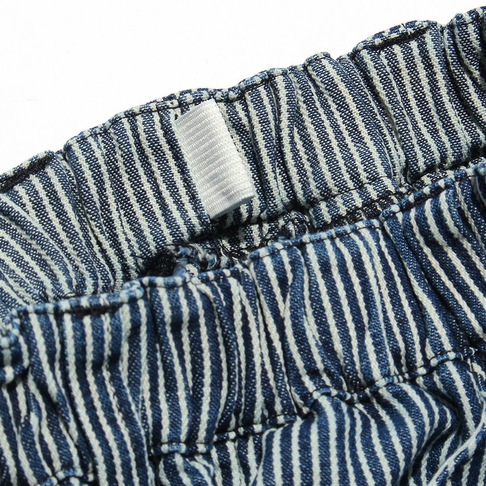 100 % cotton striped pattern Hickory pants Navy Design point 2