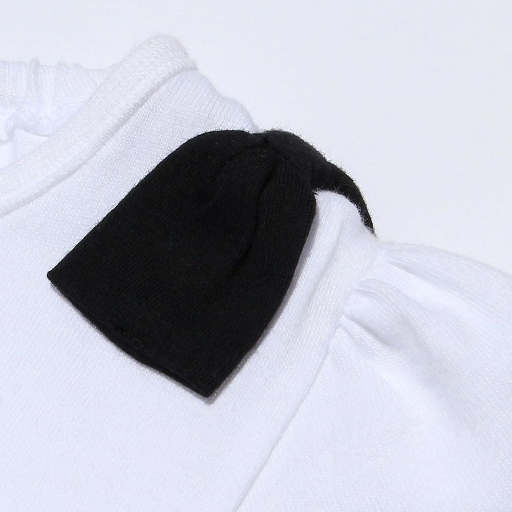 100 % cotton piano print dress Black Design point 1