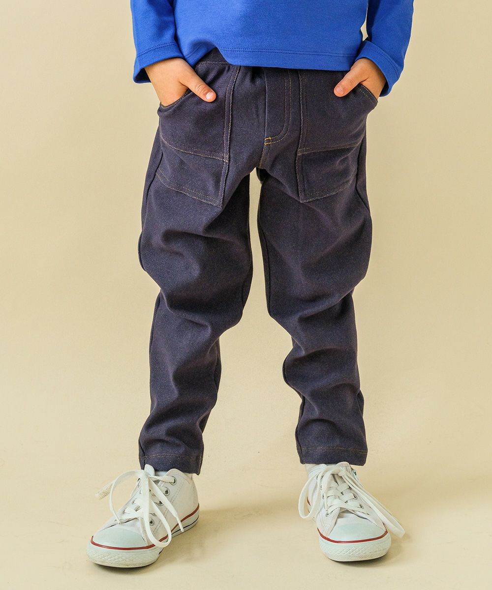 Baby clothes boy denim knit full length pants