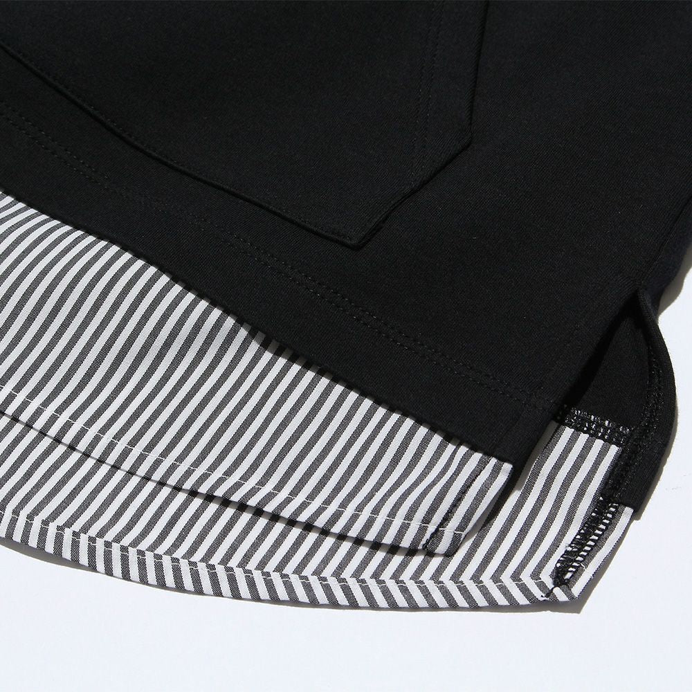 100 % cotton backprint layered style T -shirt Black Design point 2