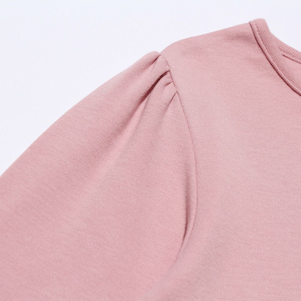 100 % cotton girl motif flower cake T -shirt Pink Design point 2