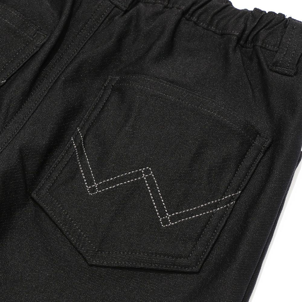 Super Stretch logo embroidery full -length Black torso