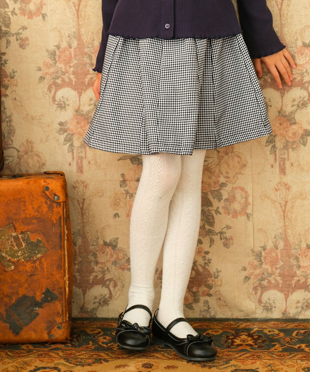 Chidori Pattern Waist Gum Gather Skirt  MainImage