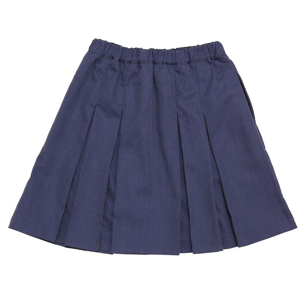 West rubber pleated tack skirt Navy back