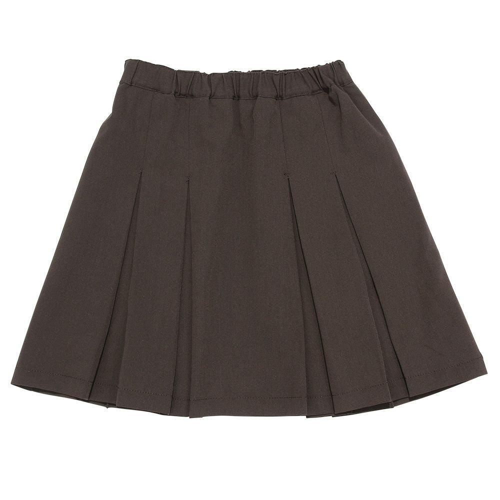 West rubber pleated tack skirt Brown back