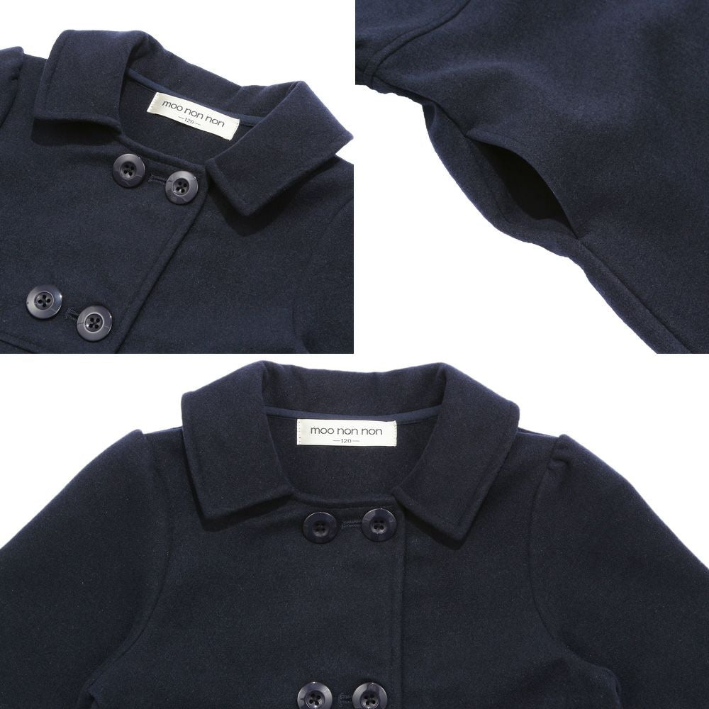 Double button coat with pockets Navy Design point 2
