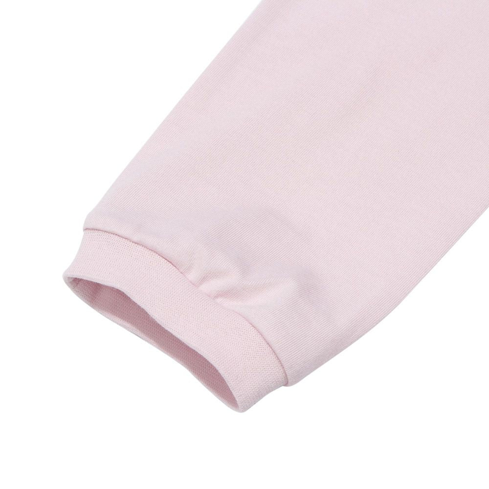 100 % cotton perfume ballet motif print long sleeve T -shirt 2023ss2 Pink Design point 2