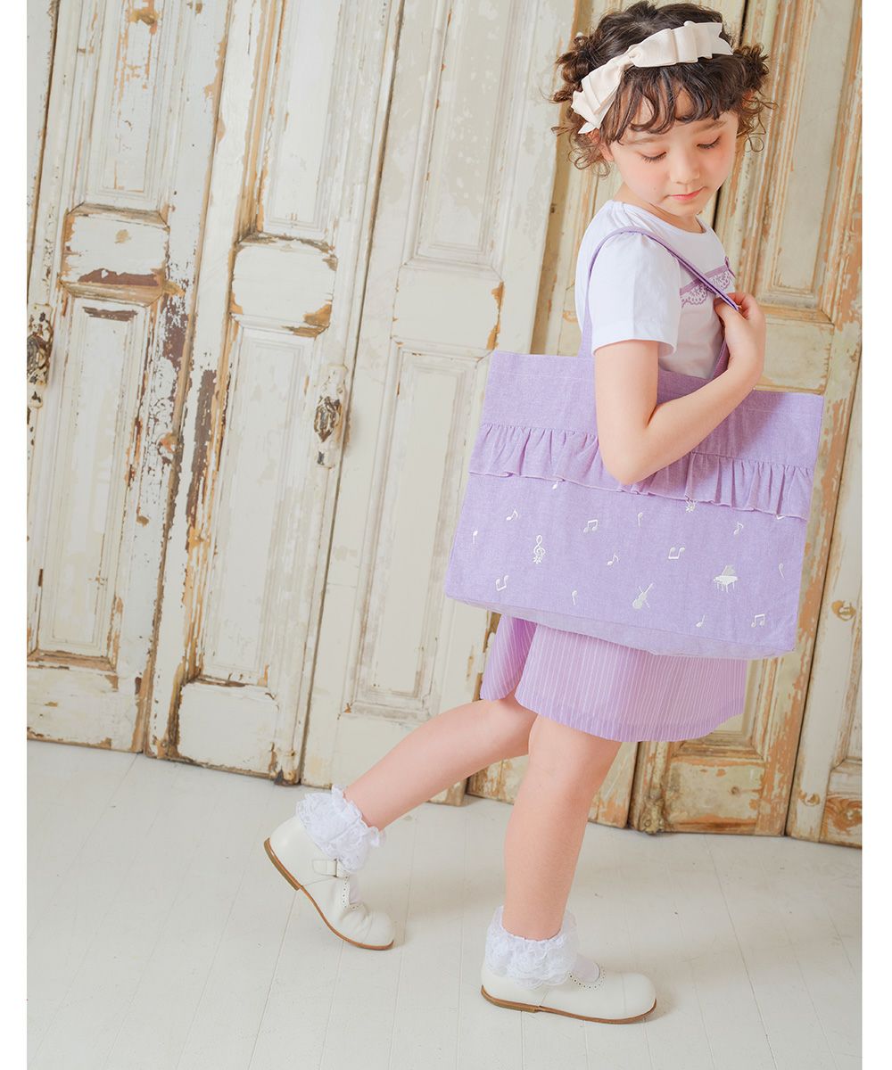 Logo Dungarian Music Lesson Bag Tote Bag 2023ss2 Purple model image whole body