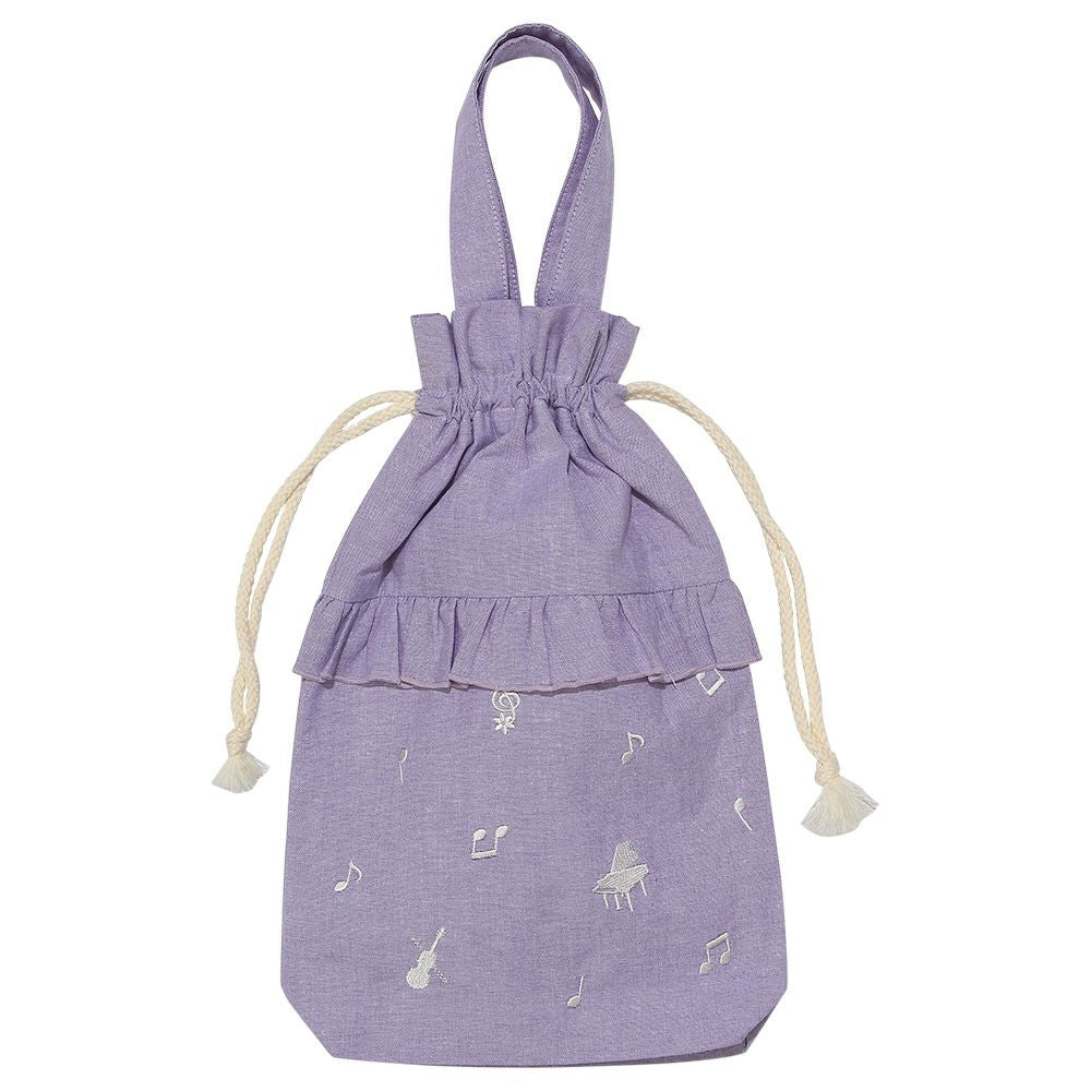 Dungary logo notebook musical instrument drawstring type shoes bag 2023ss2 Purple back
