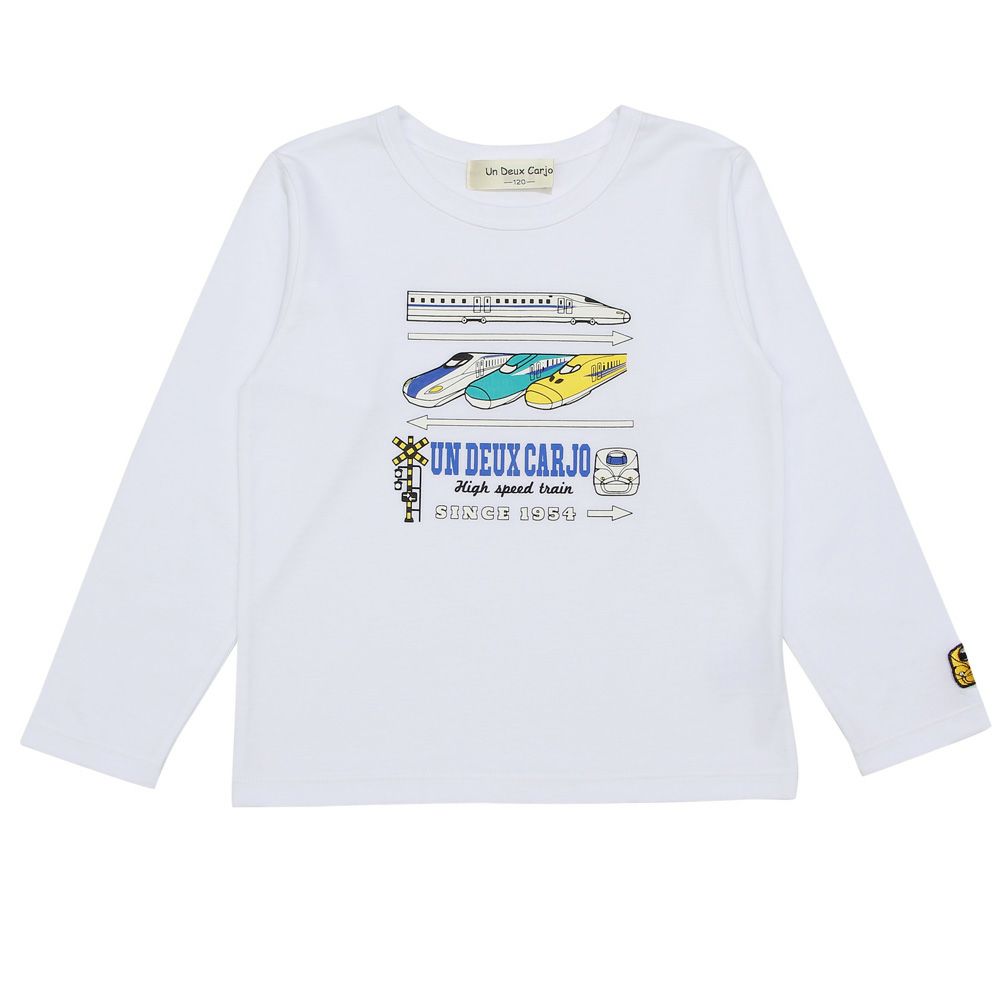 100 % cotton train vehicle logo print cut -and -sew T -shirt 2023ss2 Off White front