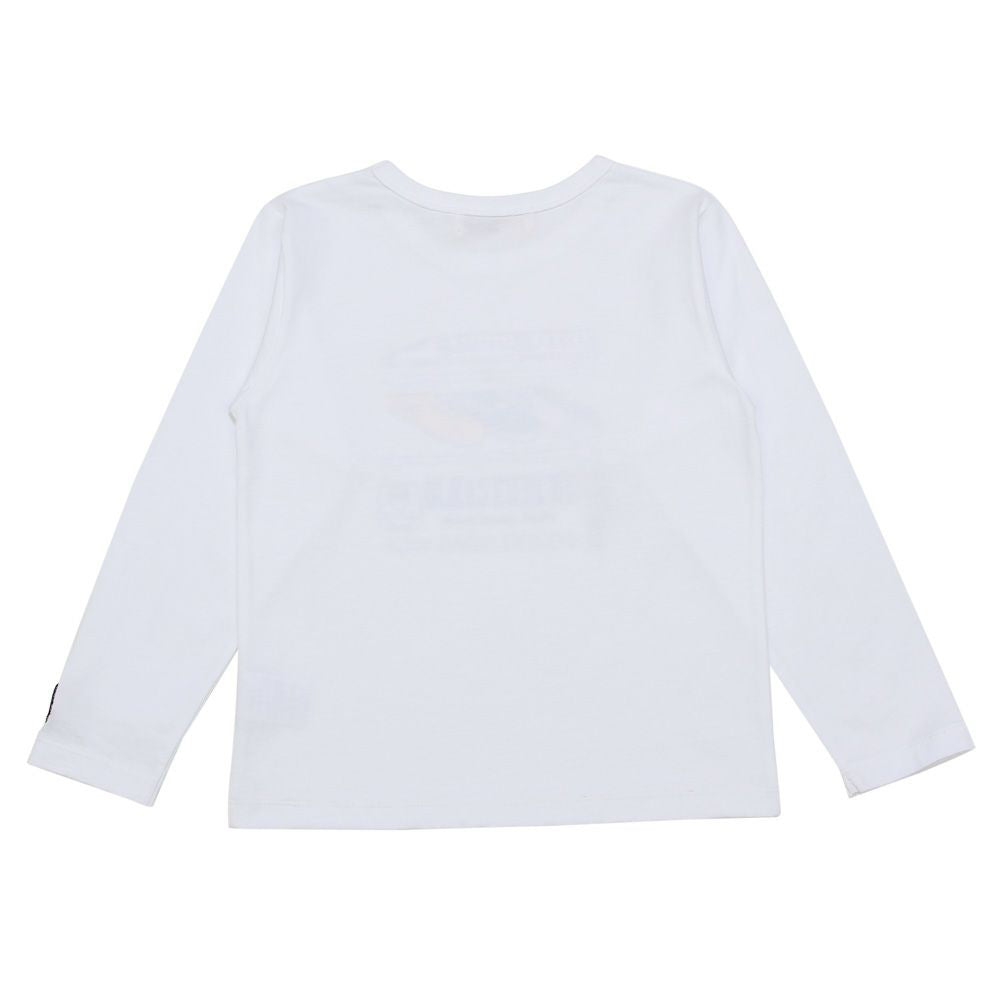 100 % cotton train vehicle logo print cut -and -sew T -shirt 2023ss2 Off White back