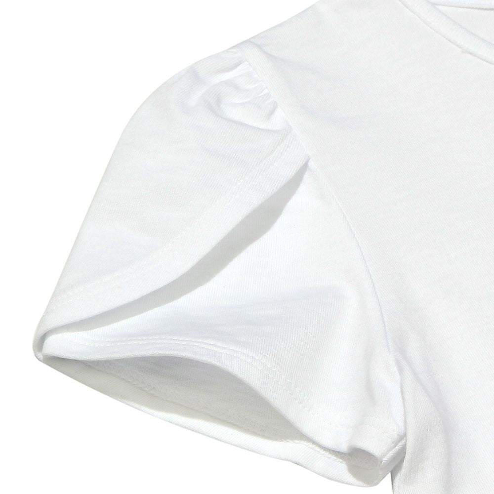 100 % cotton piano note T -shirt with print ribbon 2023ss2 Off White Design point 2